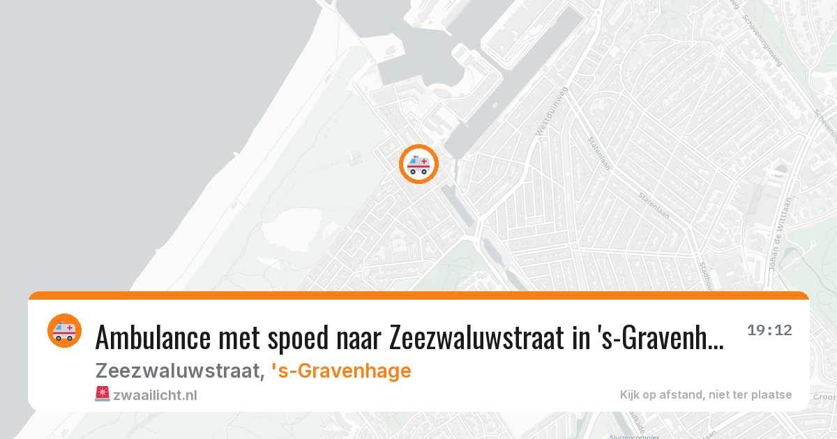 Ambulance met spoed naar Zeezwaluwstraat in 's-Gravenhage — 26 feb 2026