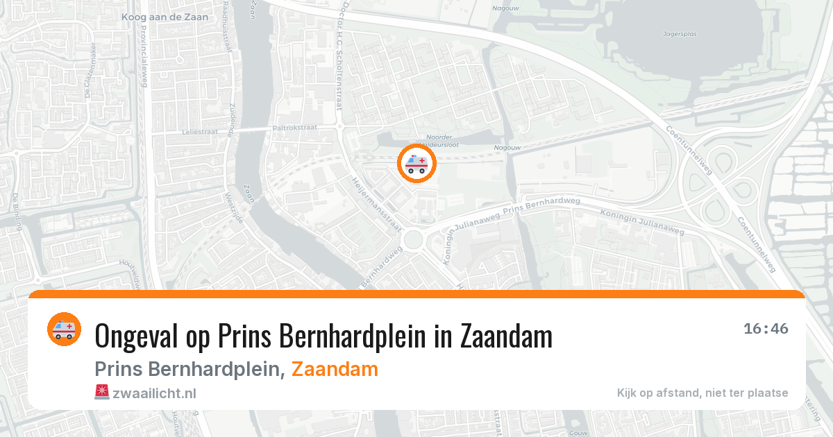 Ongeval op Prins Bernhardplein in Zaandam — 8 apr 2026