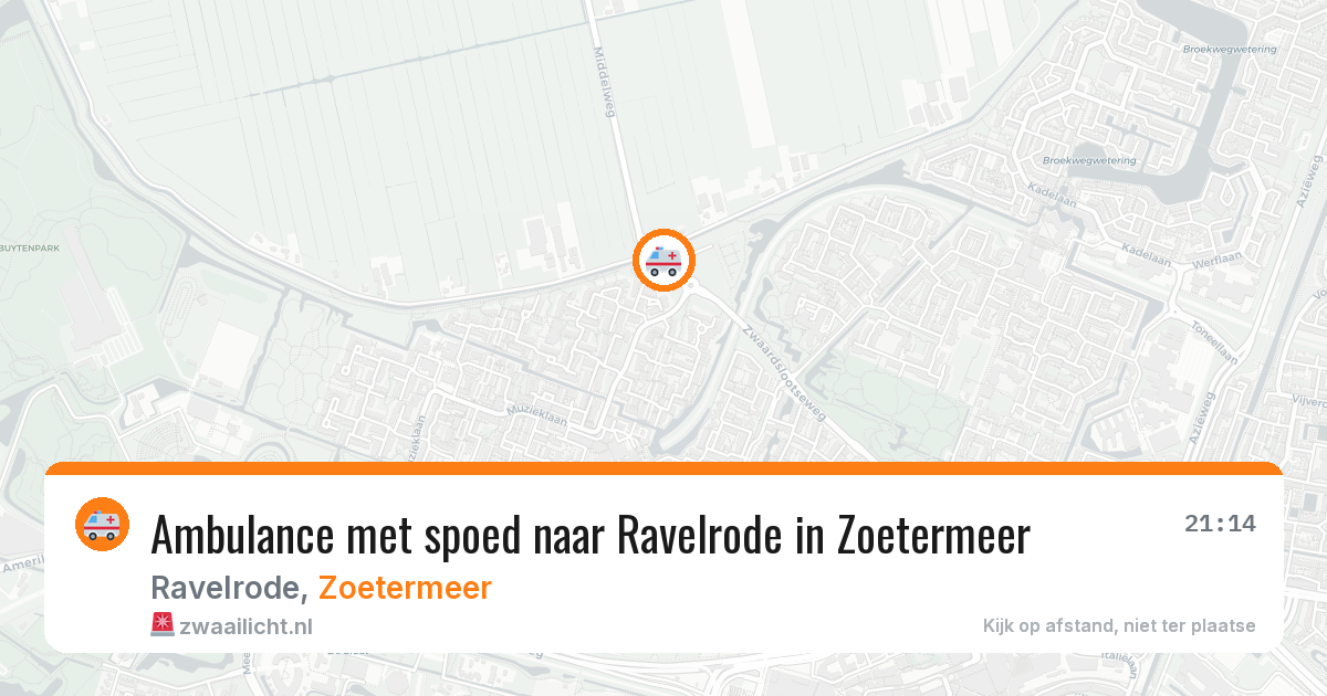 Ambulance met spoed naar Ravelrode in Zoetermeer — 11 jul 2026