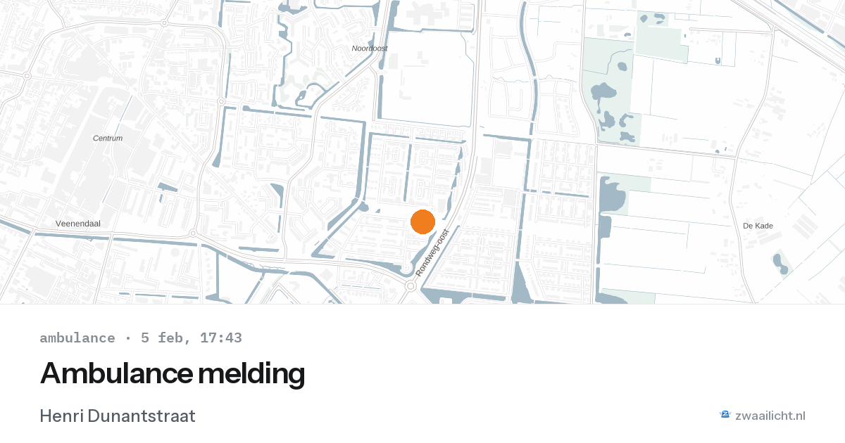 Ambulance melding — 5 feb 2026