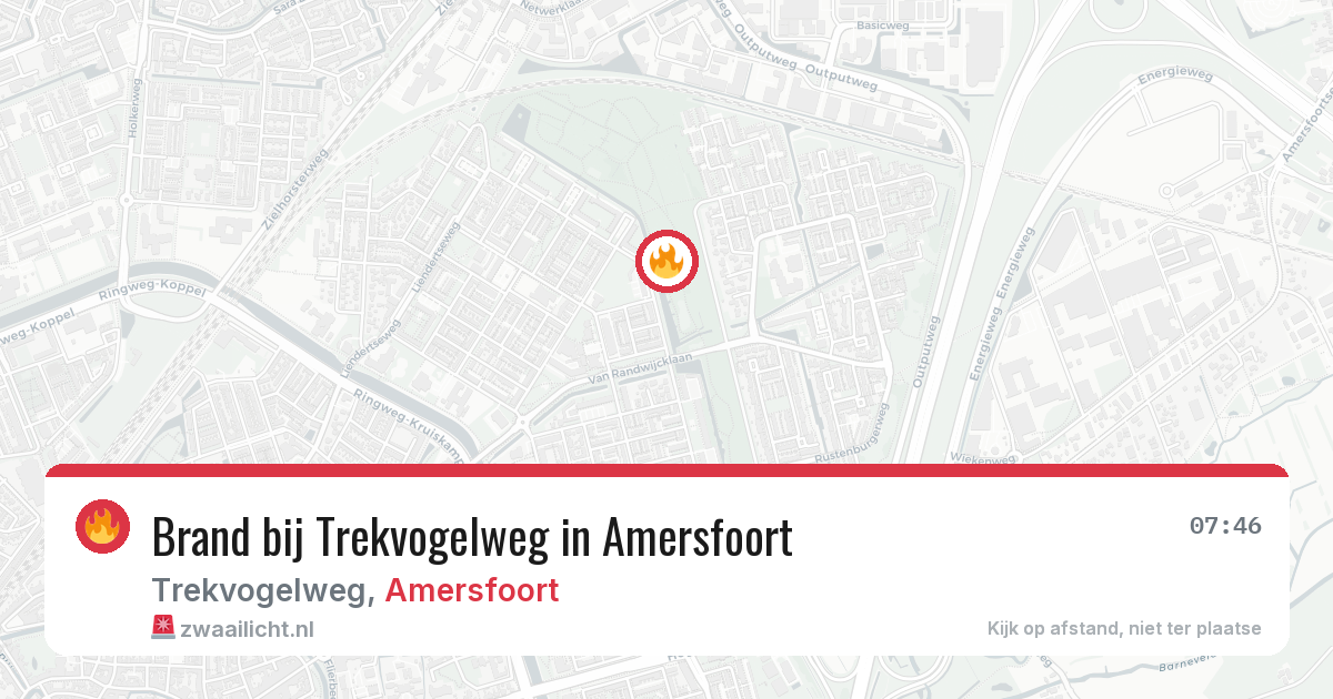 Brand bij Trekvogelweg in Amersfoort — 28 jun 2026