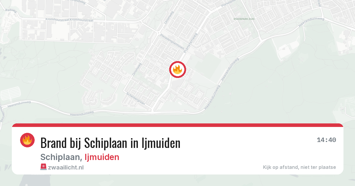 Brand bij Schiplaan in Ijmuiden — 26 jun 2026