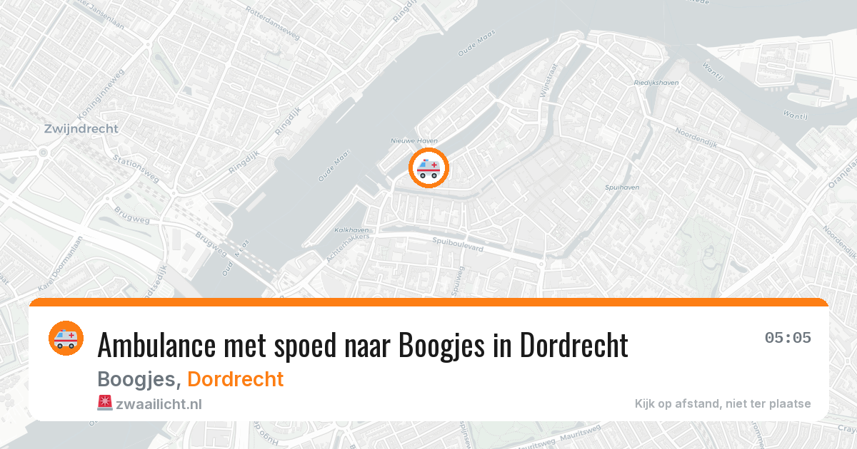Ambulance met spoed naar Boogjes in Dordrecht — 30 apr 2026