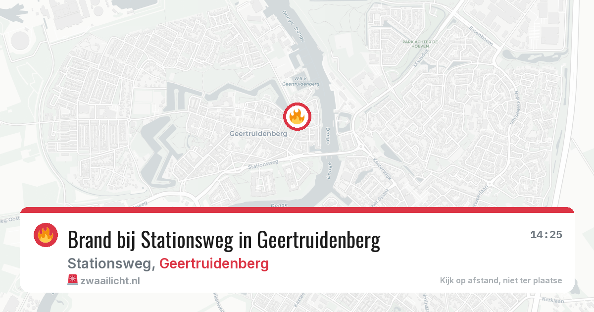 Brand bij Stationsweg in Geertruidenberg — 11 jun 2026
