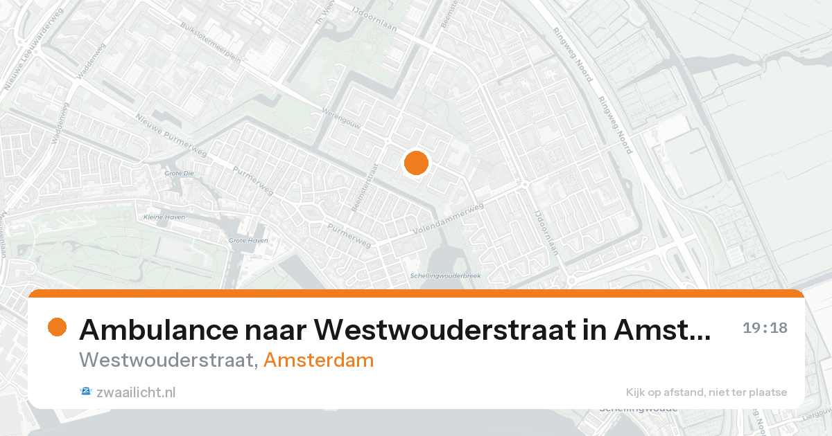 Ambulance naar Westwouderstraat in Amsterdam — 30 mei 2026