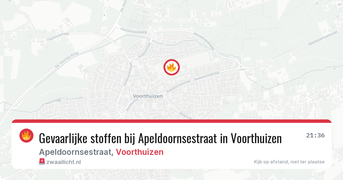 Gevaarlijke stoffen bij Apeldoornsestraat in Voorthuizen — 12 feb 2026