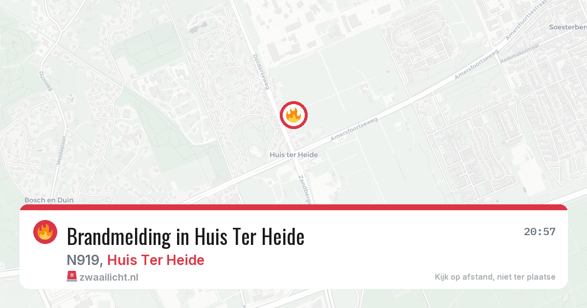 Brandmelding in Huis Ter Heide — 3 mrt 2026
