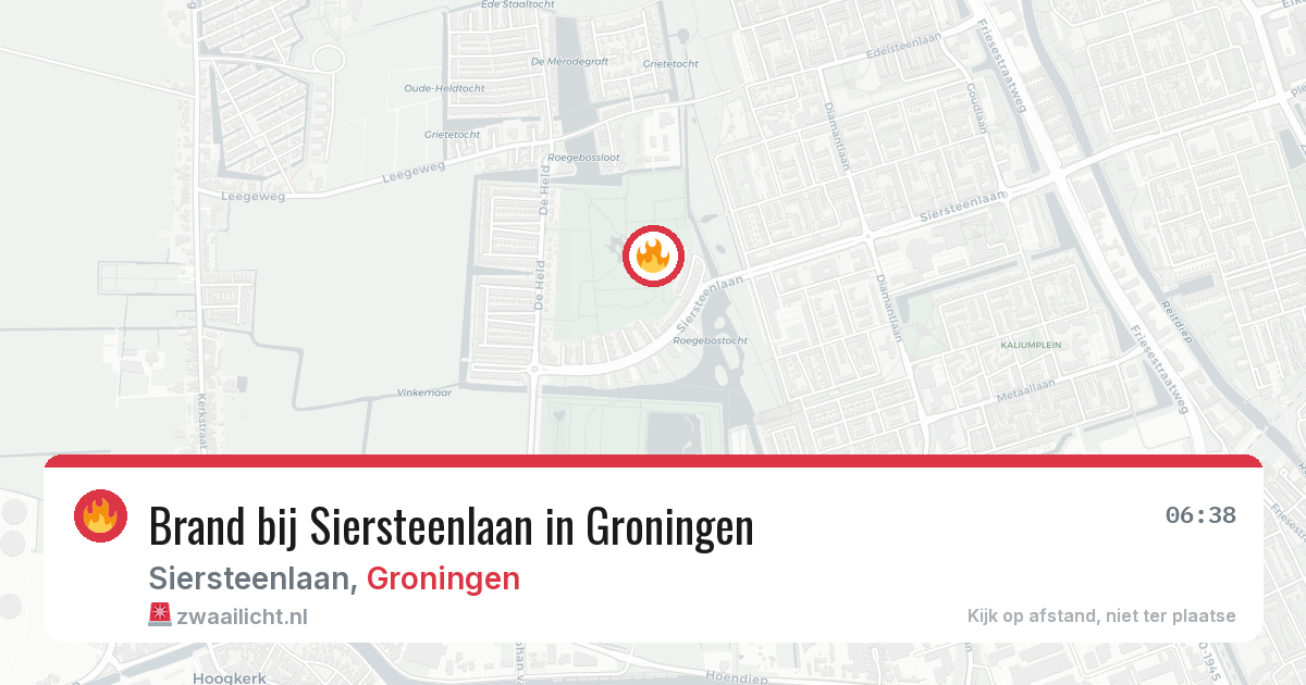 Brand bij Siersteenlaan in Groningen — 1 jul 2026