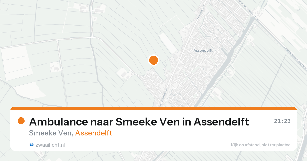 Ambulance naar Smeeke Ven in Assendelft — 24 aug 2026