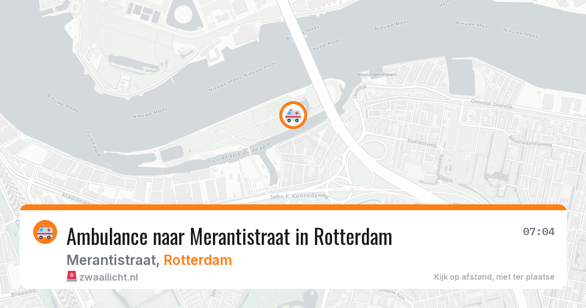 Ambulance naar Merantistraat in Rotterdam — 24 apr 2026