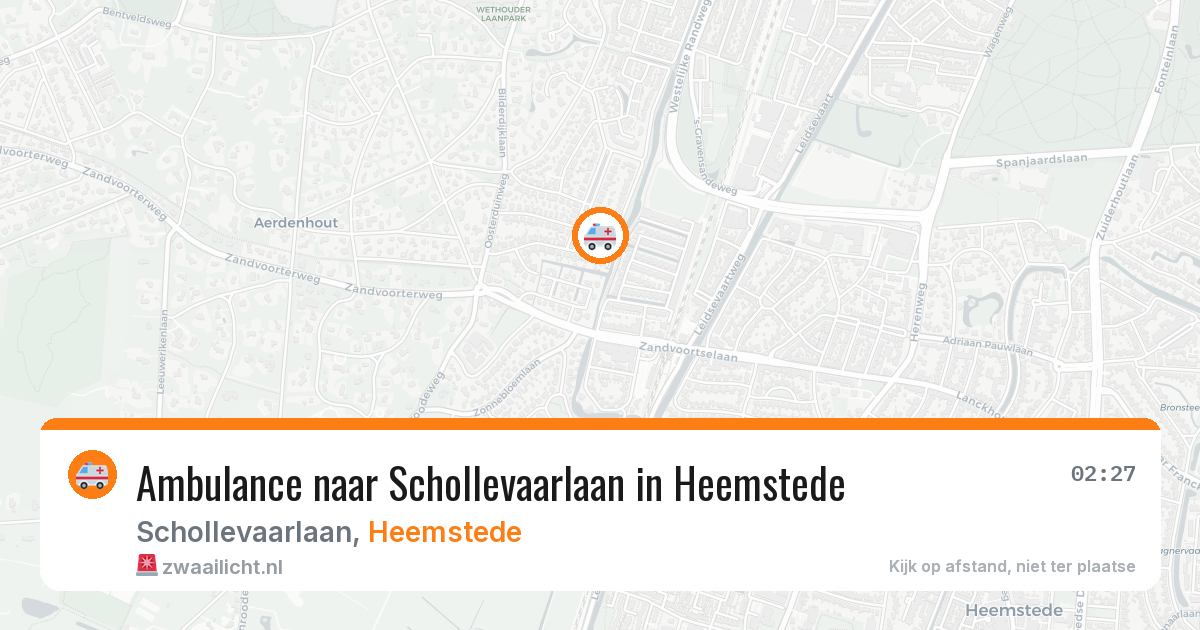 Ambulance naar Schollevaarlaan in Heemstede — 8 jul 2026
