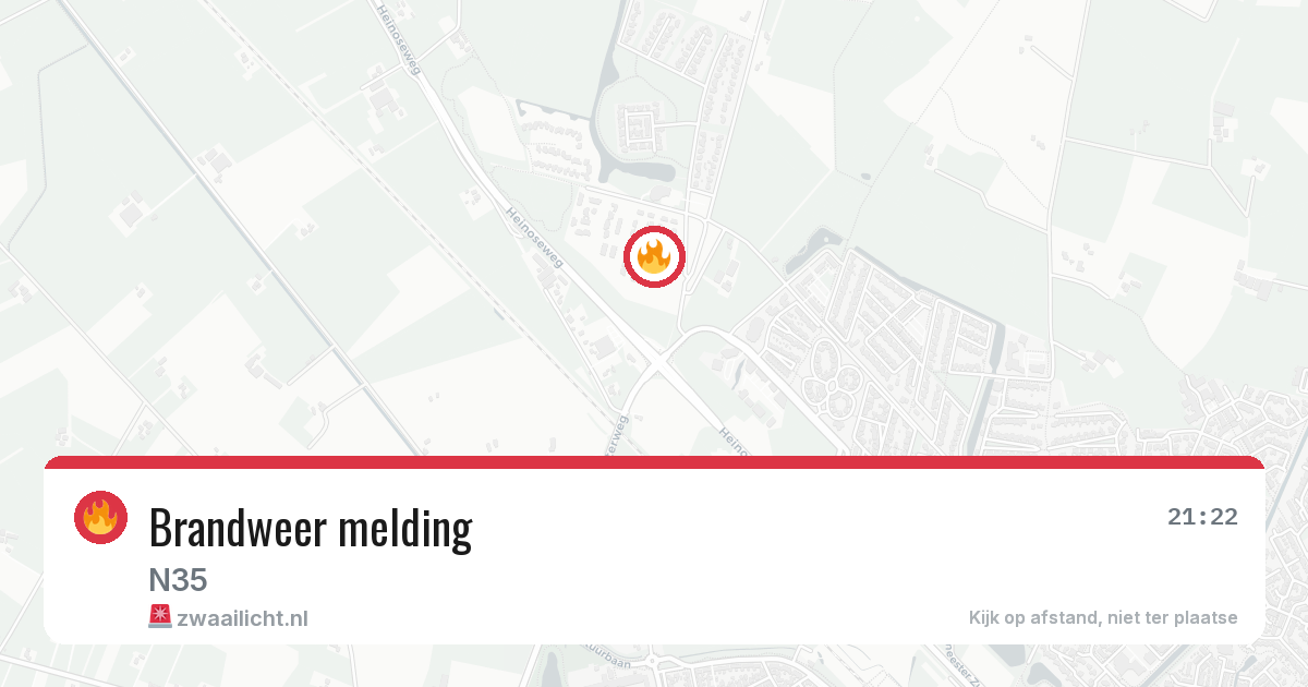 Brandweer melding — 5 mei 2026