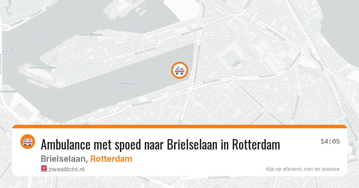 Ambulance met spoed naar Brielselaan in Rotterdam — 16 mei 2026