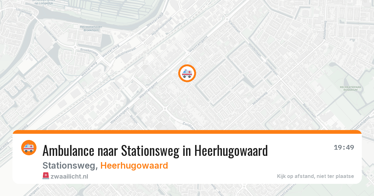Ambulance naar Stationsweg in Heerhugowaard — 13 mei 2026