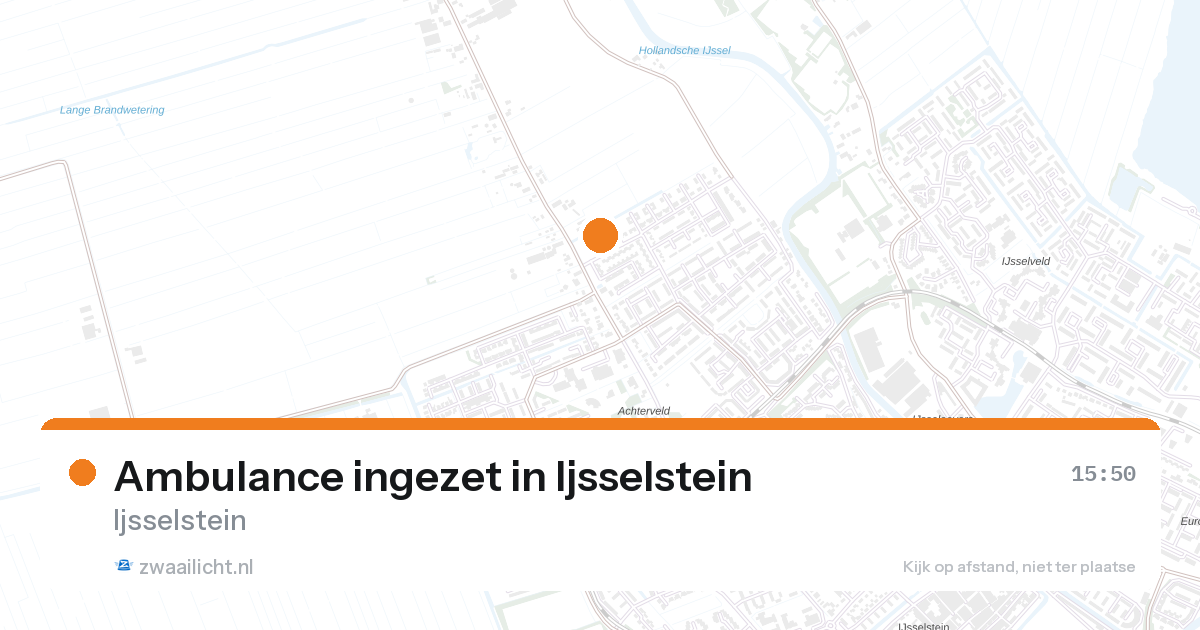 Ambulance ingezet in Ijsselstein — 26 aug 2026