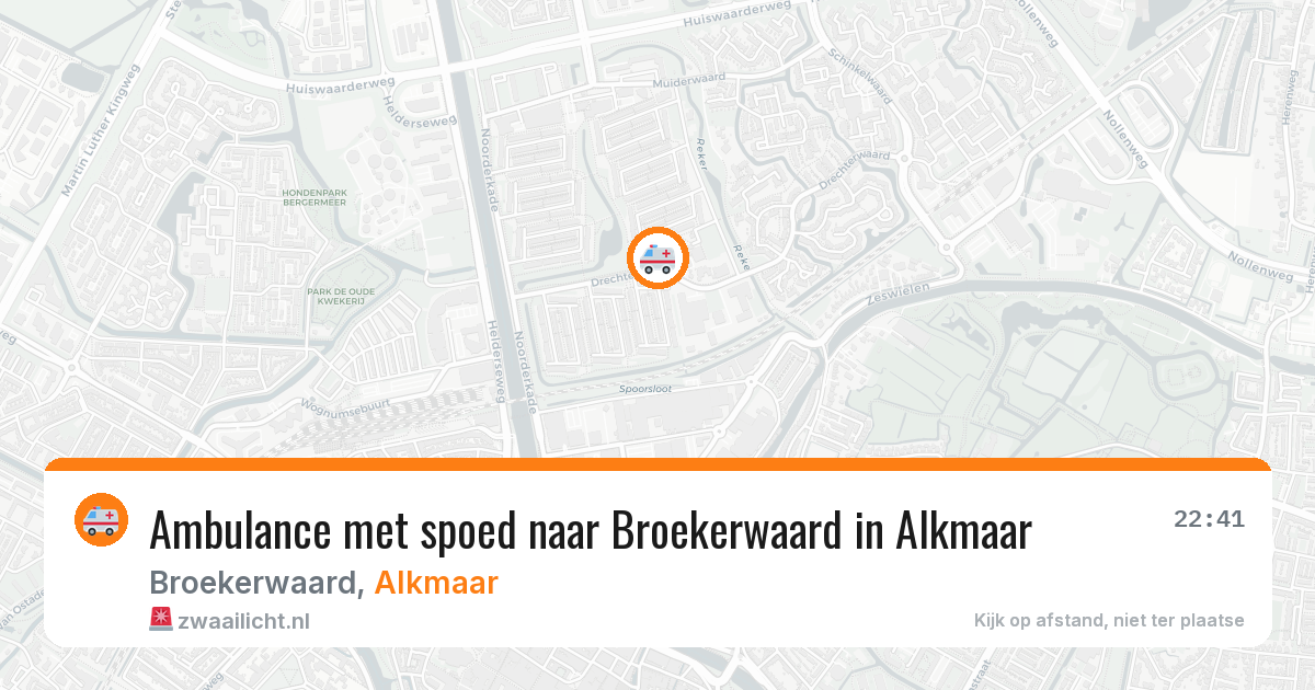 Ambulance met spoed naar Broekerwaard in Alkmaar — 3 feb 2026