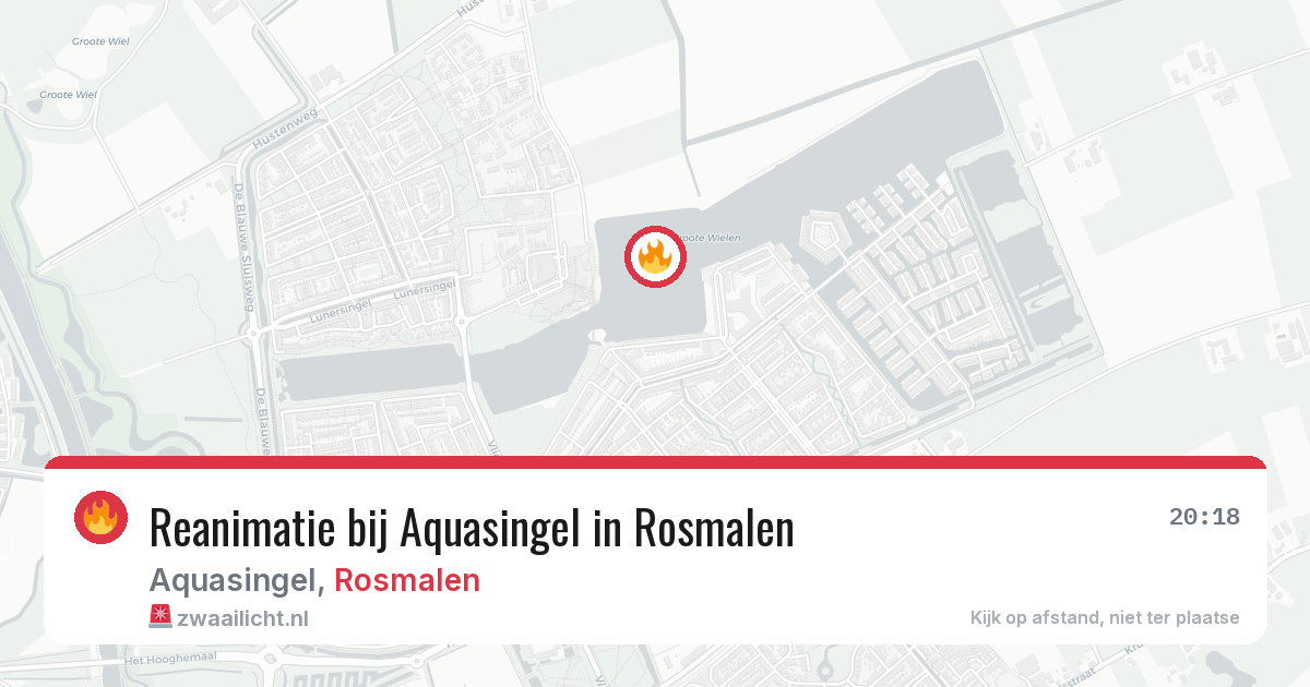 Reanimatie bij Aquasingel in Rosmalen — 18 mei 2026