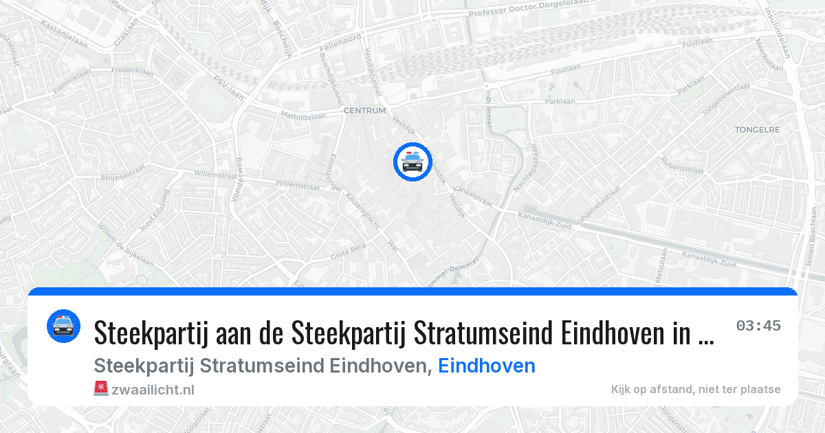 Steekpartij aan de Steekpartij Stratumseind Eindhoven in Eindhoven — 17 apr 2026