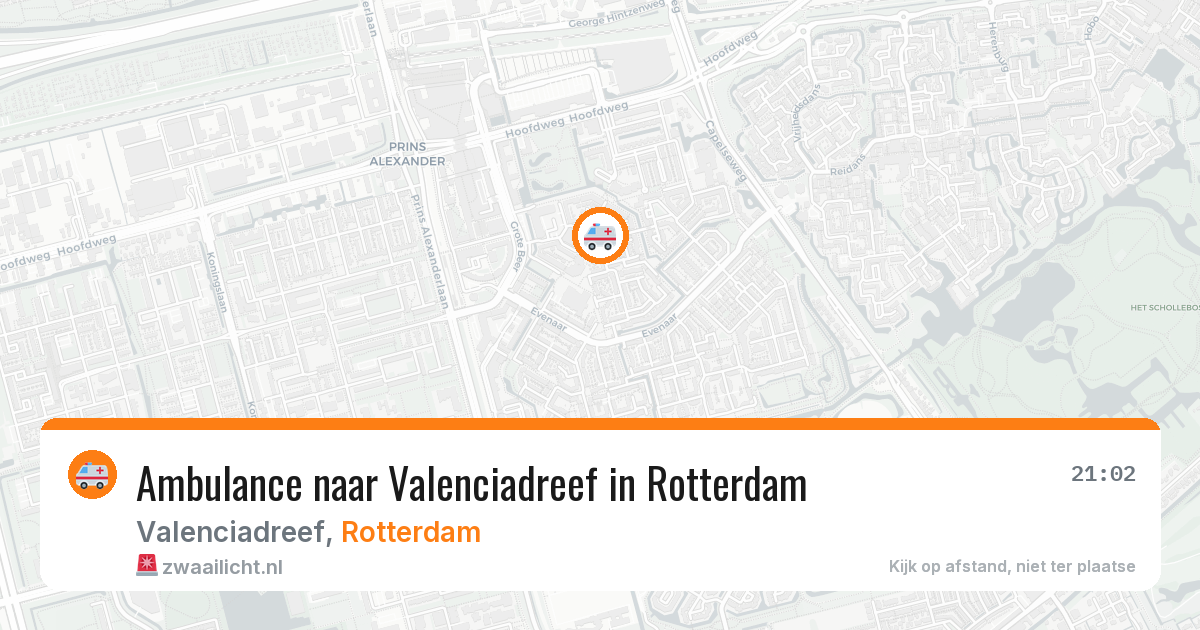 Ambulance naar Valenciadreef in Rotterdam — 24 mei 2026