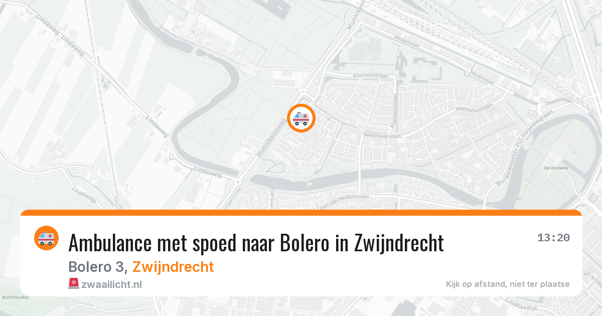 Ambulance met spoed naar Bolero in Zwijndrecht — 7 mei 2026