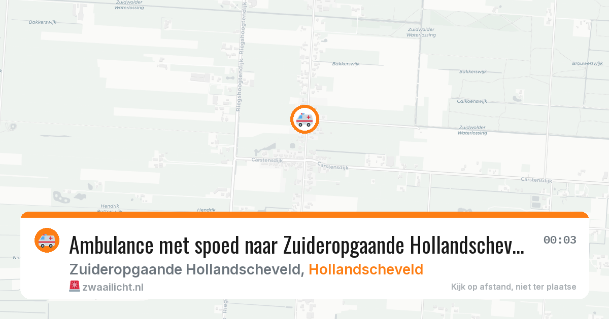 Ambulance met spoed naar Zuideropgaande Hollandscheveld in Hollandscheveld — 19 jun 2026