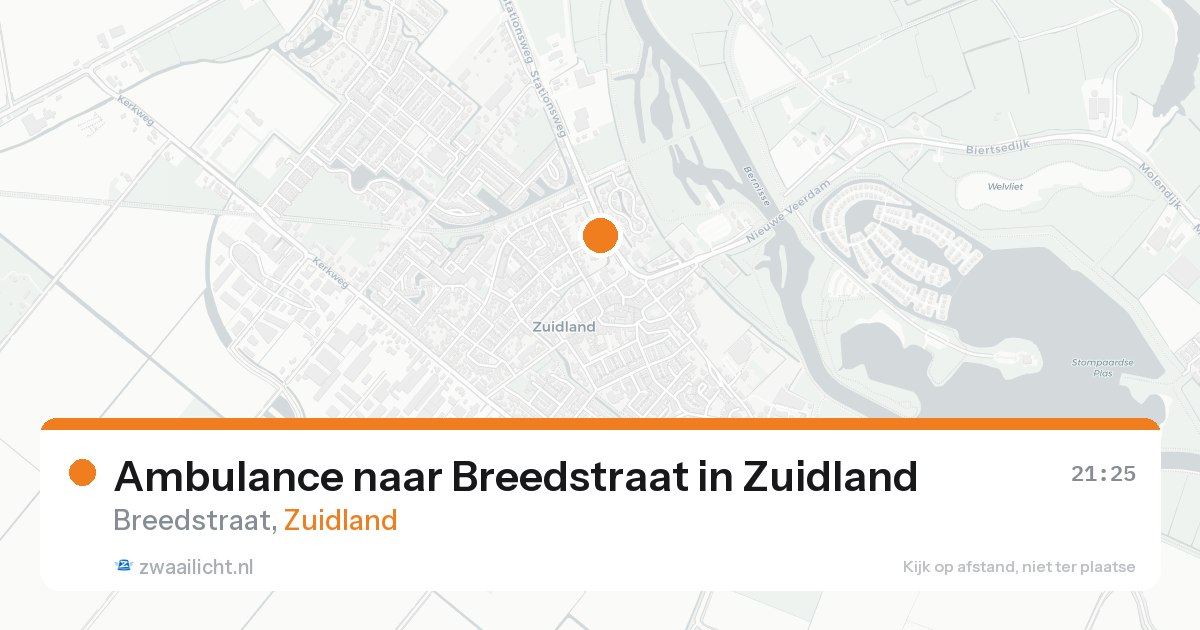 Ambulance naar Breedstraat in Zuidland — 7 feb 2026