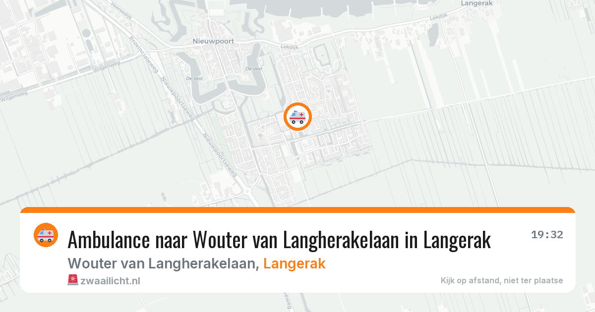 Ambulance naar Wouter van Langherakelaan in Langerak — 31 jul 2026