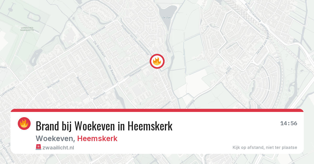 Brand bij Woekeven in Heemskerk — 29 jun 2026