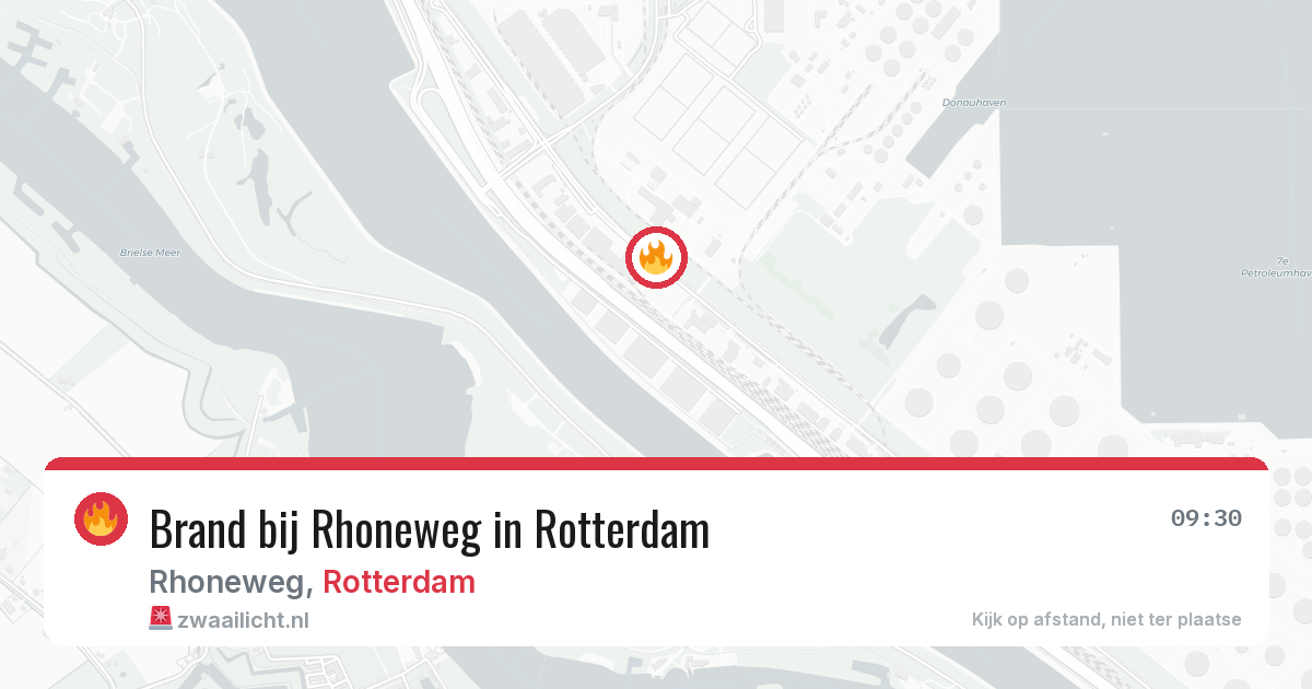 Brand bij Rhoneweg in Rotterdam — 28 apr 2026