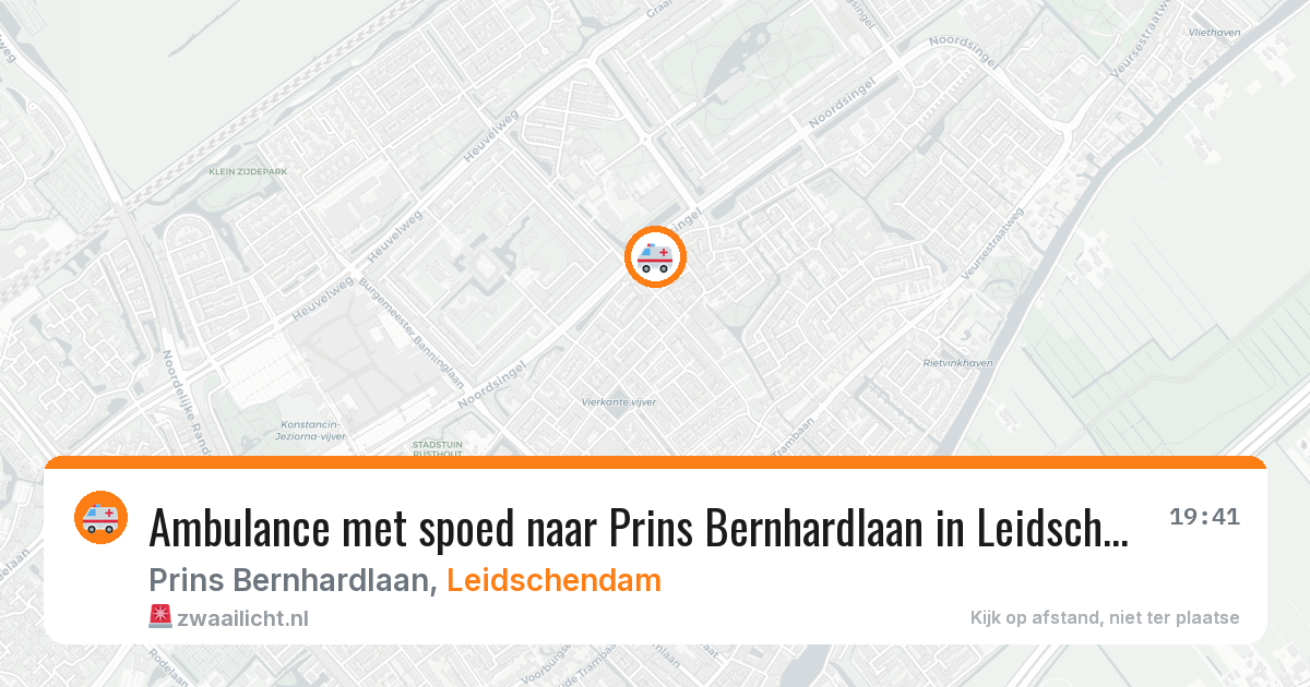Ambulance met spoed naar Prins Bernhardlaan in Leidschendam — 5 mei 2026