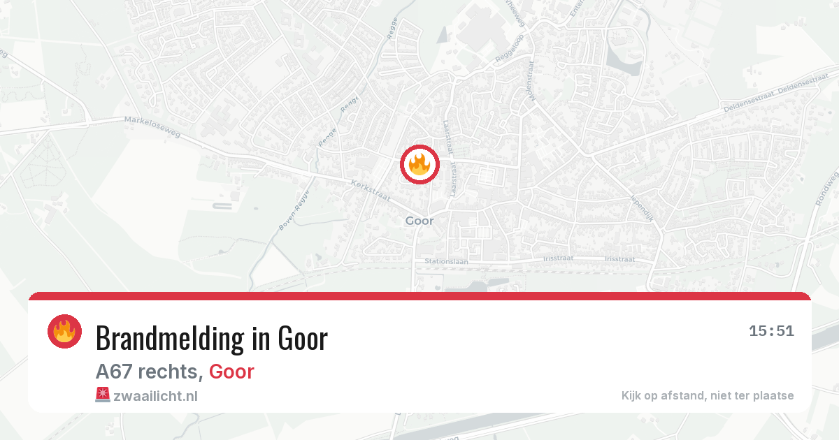 Brandmelding in Goor — 11 feb 2026