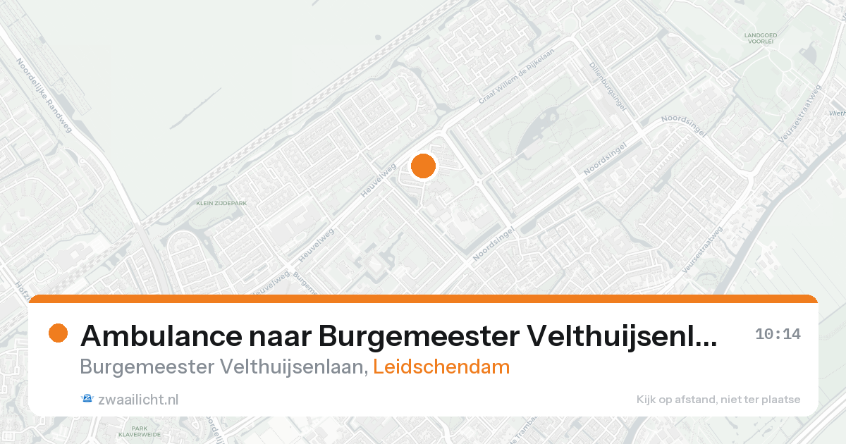 Ambulance naar Burgemeester Velthuijsenlaan in Leidschendam — 2 mrt 2026