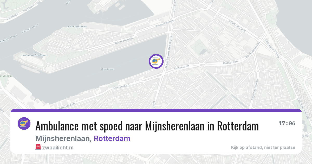 Ambulance met spoed naar Mijnsherenlaan in Rotterdam — 5 aug 2026