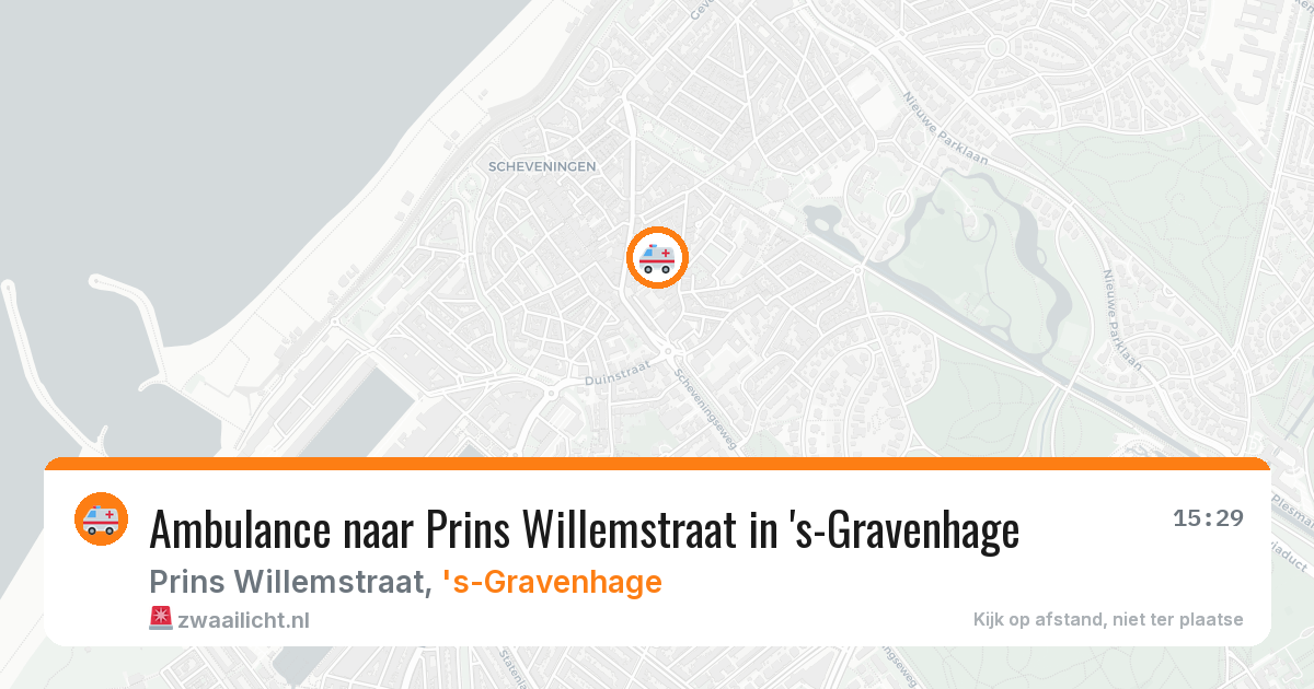 Ambulance naar Prins Willemstraat in 's-Gravenhage — 19 mei 2026