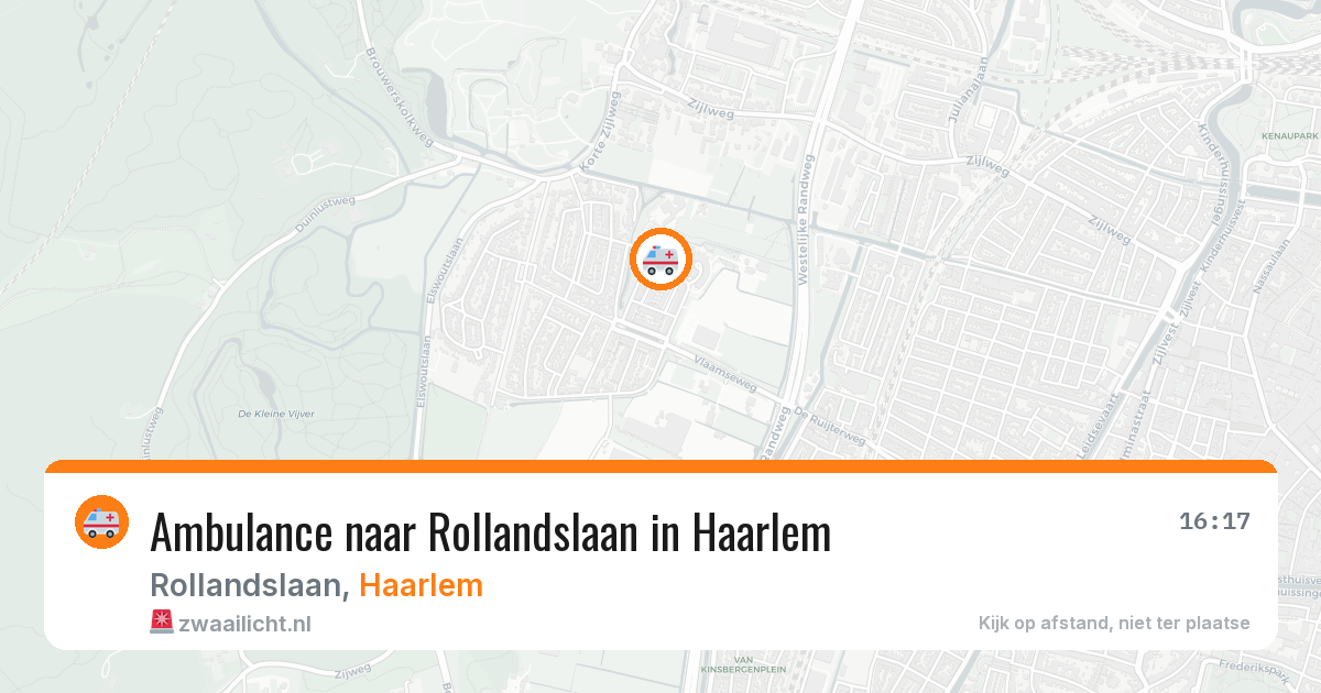 Ambulance naar Rollandslaan in Haarlem — 31 jul 2026