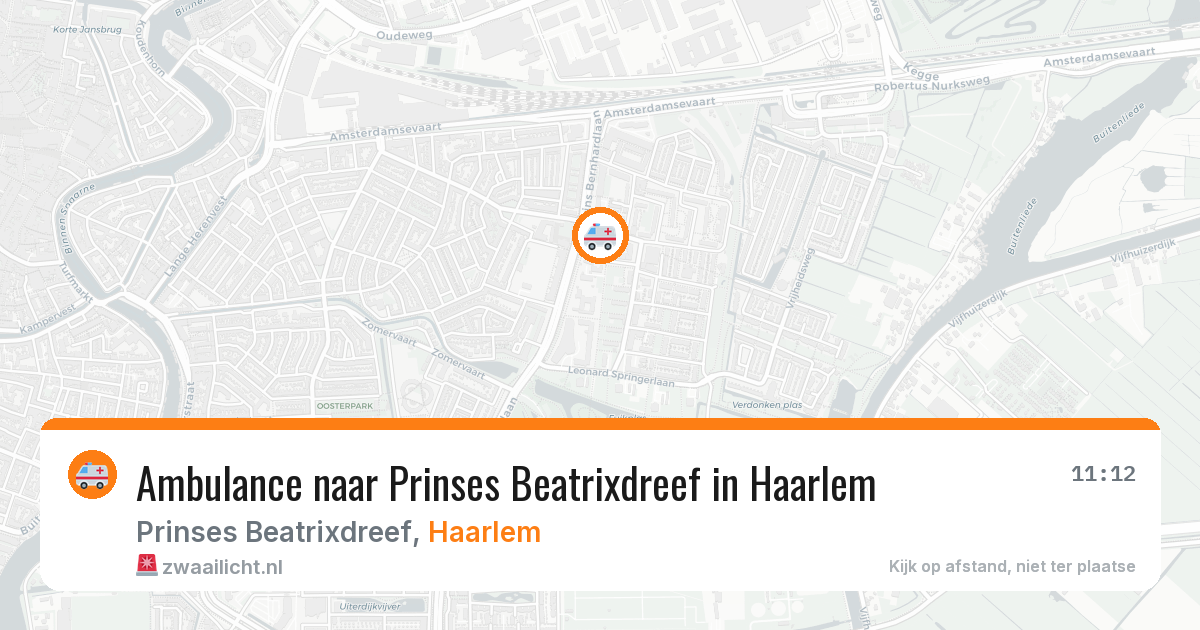 Ambulance naar Prinses Beatrixdreef in Haarlem — 1 apr 2026