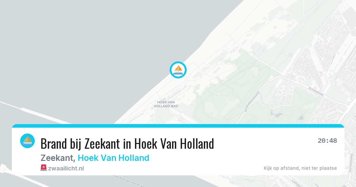 Brand bij Zeekant in Hoek Van Holland — 3 aug 2026