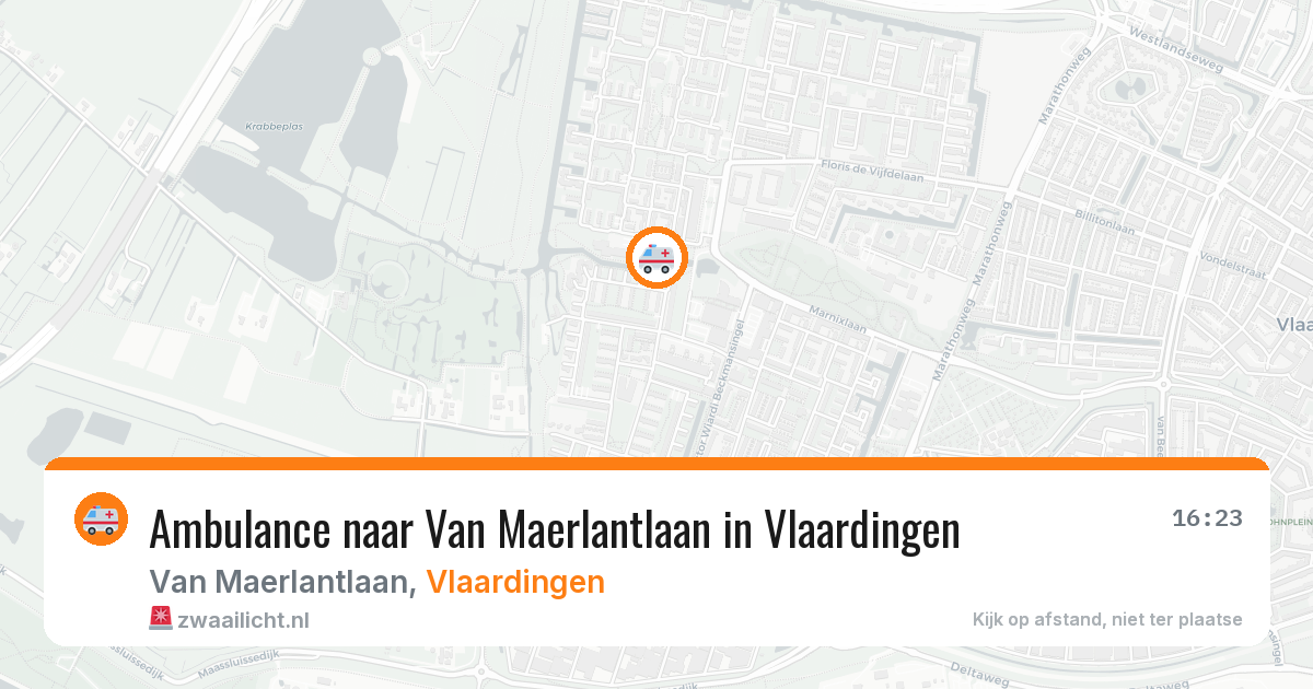 Ambulance naar Van Maerlantlaan in Vlaardingen — 3 jun 2026