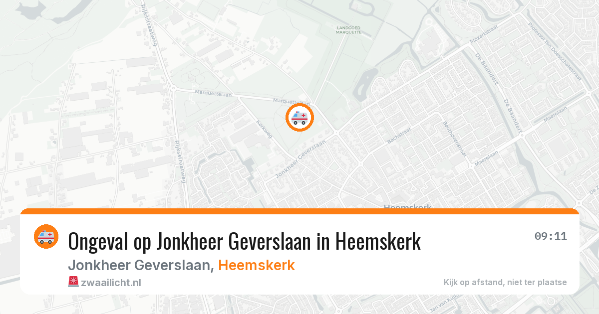 Ongeval op Jonkheer Geverslaan in Heemskerk — 29 mrt 2026