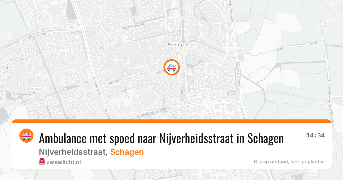 Ambulance met spoed naar Nijverheidsstraat in Schagen — 8 apr 2026
