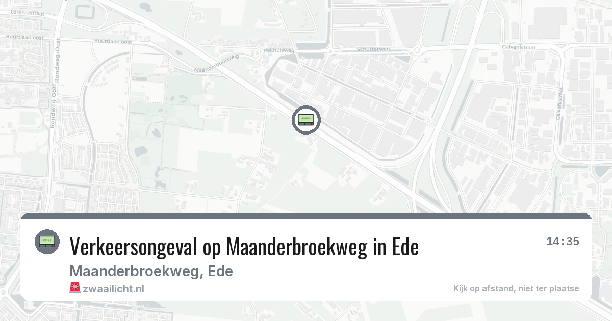 Verkeersongeval op Maanderbroekweg in Ede — 9 jul 2026
