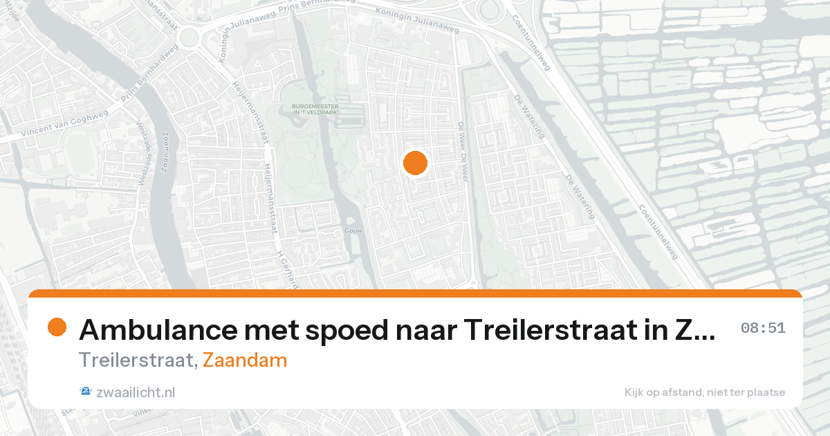 Ambulance met spoed naar Treilerstraat in Zaandam — 7 feb 2026