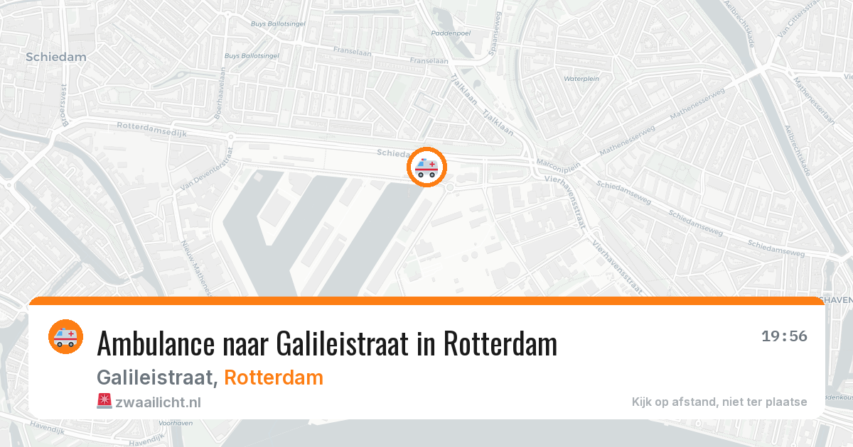 Ambulance naar Galileistraat in Rotterdam — 18 jul 2026
