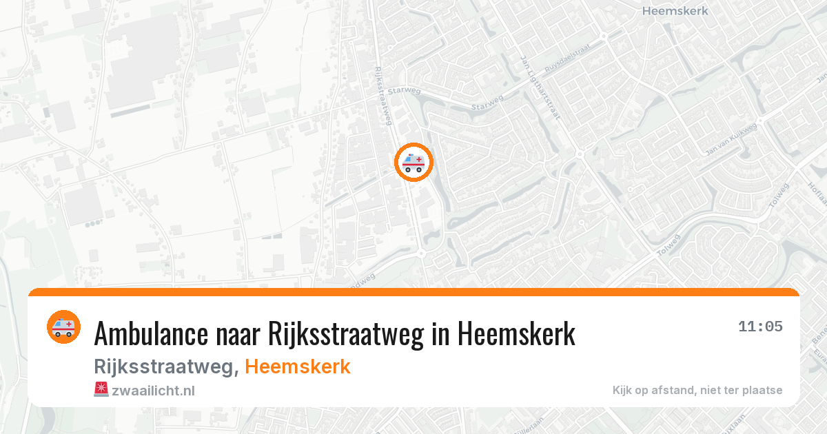 Ambulance naar Rijksstraatweg in Heemskerk — 12 apr 2026