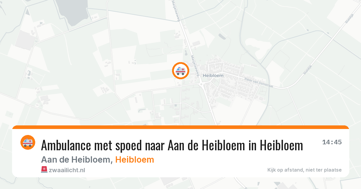 Ambulance met spoed naar Aan de Heibloem in Heibloem — 5 jul 2026