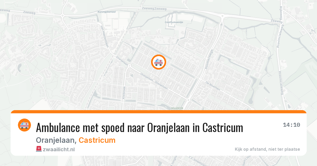 Ambulance met spoed naar Oranjelaan in Castricum — 26 jan 2026