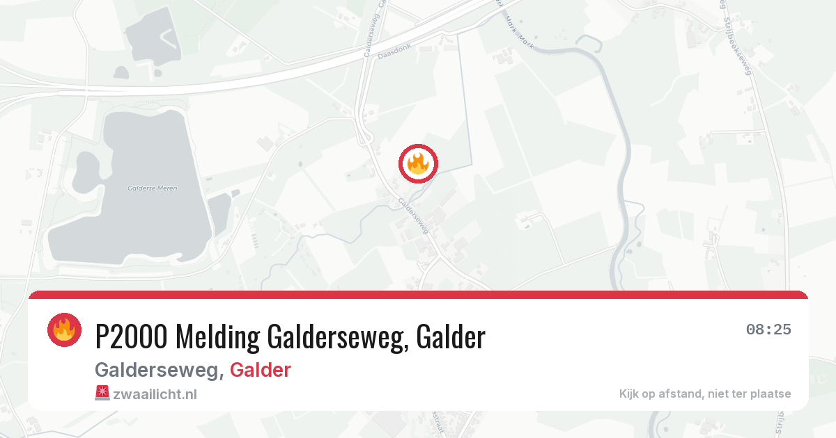P2000 Melding Galderseweg, Galder — 1 feb 2026