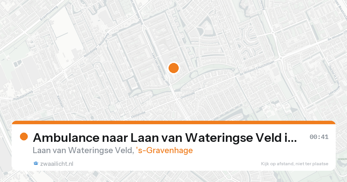 Ambulance naar Laan van Wateringse Veld in 's-Gravenhage — 19 aug 2026