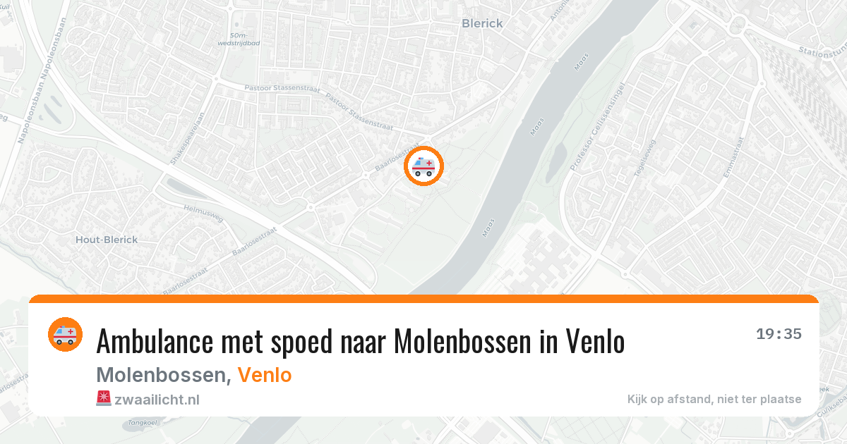 Ambulance met spoed naar Molenbossen in Venlo — 31 jul 2026