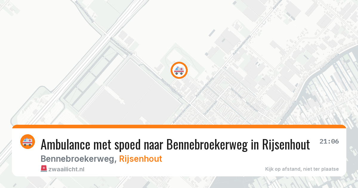 Ambulance met spoed naar Bennebroekerweg in Rijsenhout — 27 mrt 2026